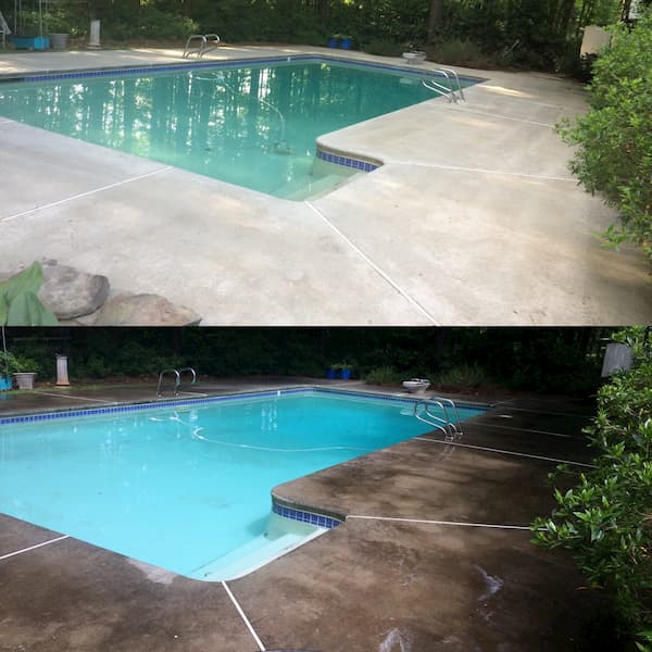 Concrete and pool deck cleaning in douglasville ga