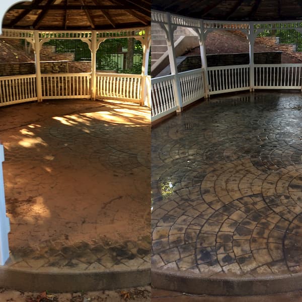 Gazebo Concrete Cleaning in Douglasville, GA