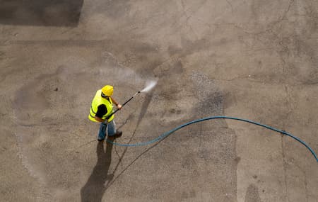 Concrete cleaning